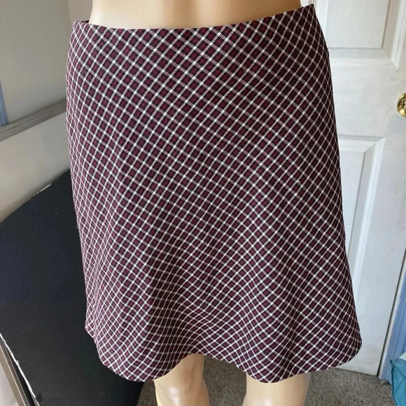 VTG Y2K 62E Sixty Two East Womens Mini Skirt Sz 7 Diamonds Paid Red White Black - Picture 1 of 7